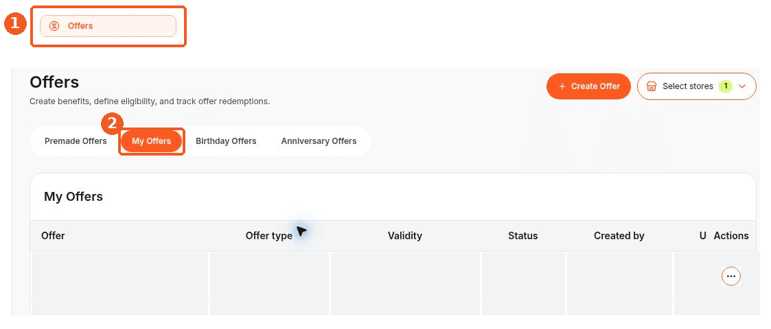 Offers screen showing how to answer: Where can I see my store’s offers?