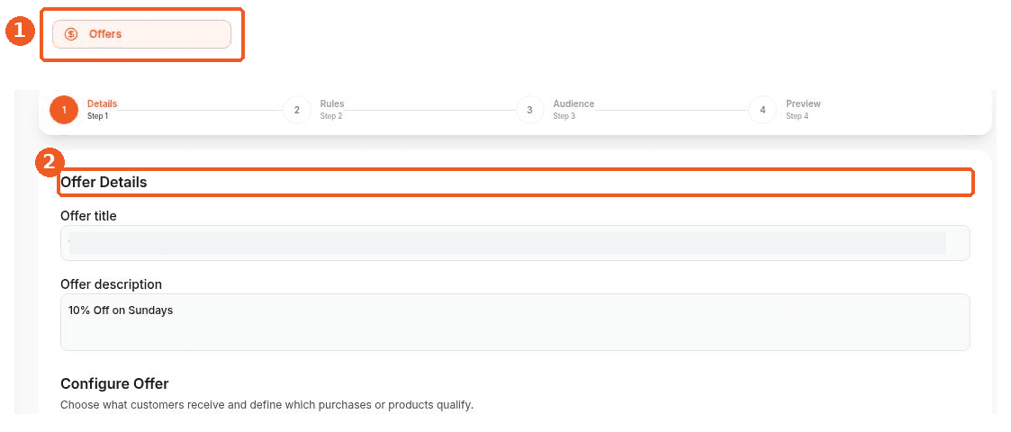 Offers screen showing how to answer: Where can I edit an offer?