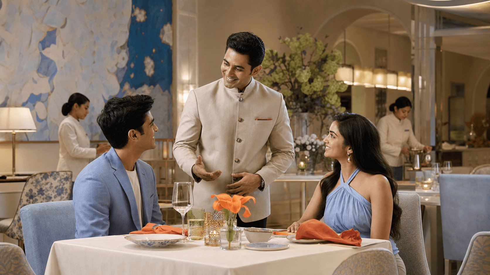Reglrs loyalty experience with restaurant guests receiving personal table service.
